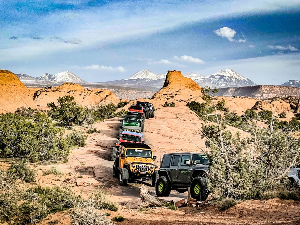 Moab Utah Trail ride with customers